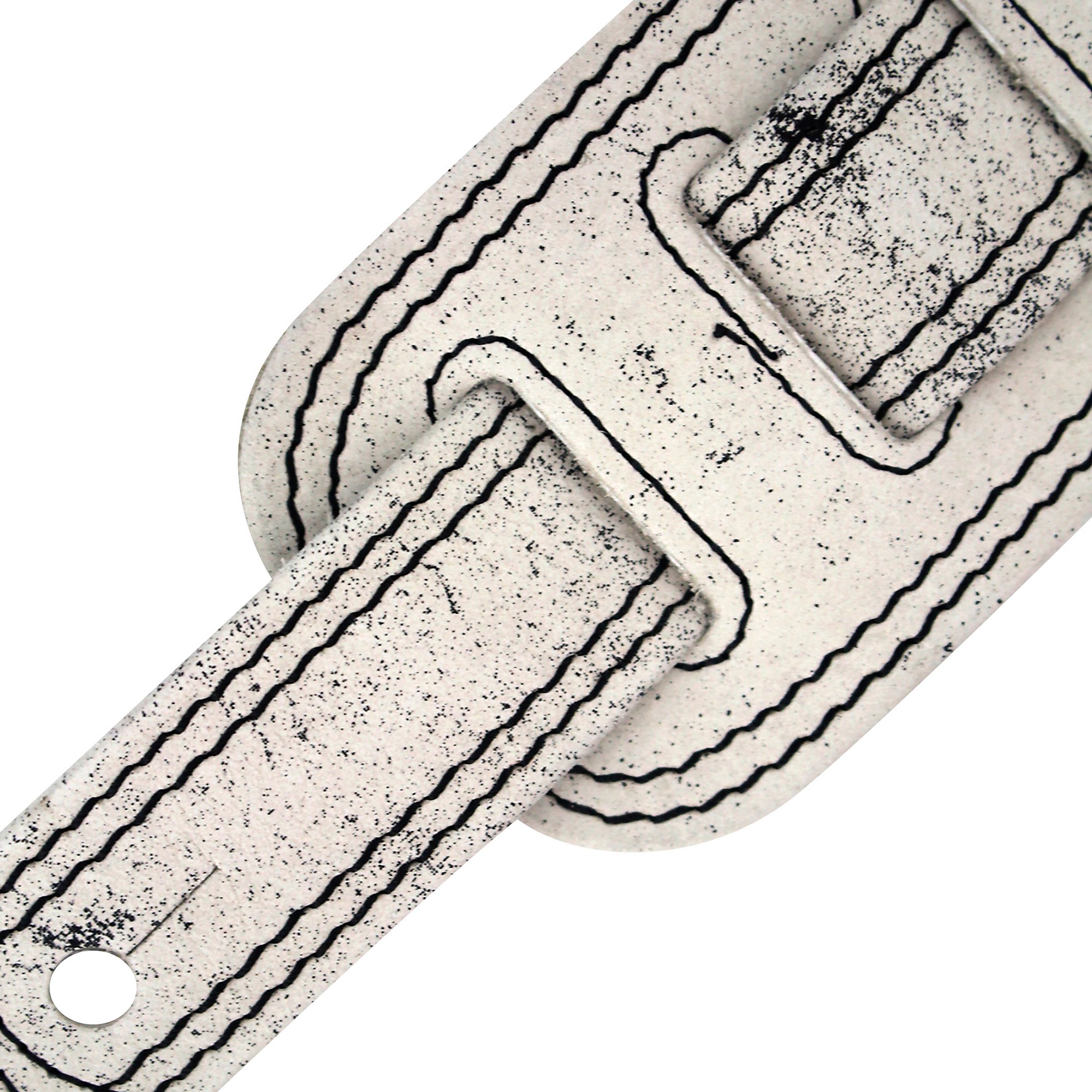 ベース Richter Straps Springbreak I RICHTER Springbreak I Nappa Guitar Strap Vintage White 2.75 in