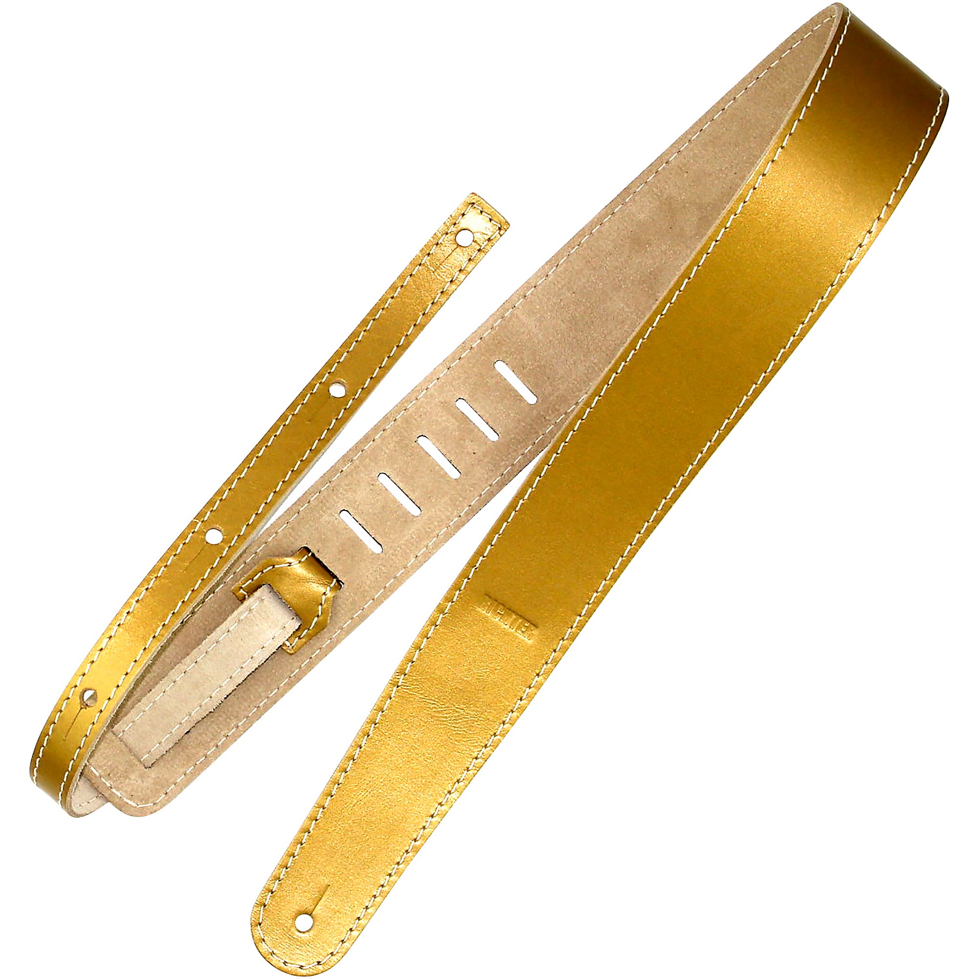 RICHTER Raw II Guitar Strap Metallic Gold 2.36 in. | Guitar