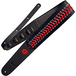 RICHTER Paul Landers Signature Series Guitar Strap B... RICHTER Paul Landers Signature Series Guitar Strap Black/Red 3.15 in.