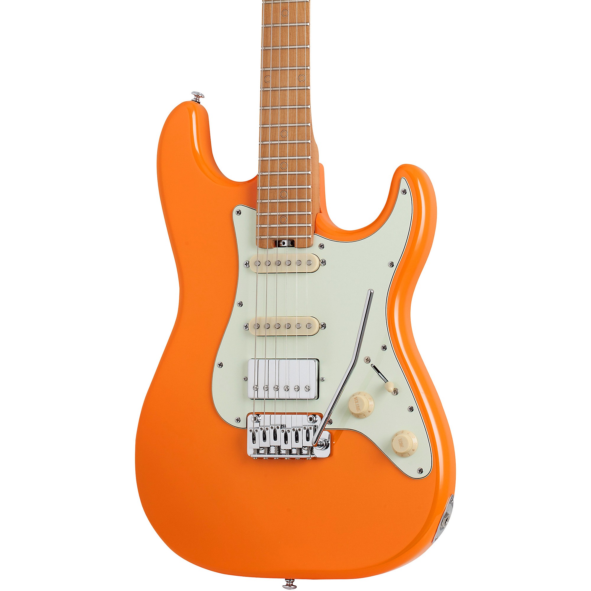 Schecter エレキギター オレンジ Open Box Schecter Guitar Research Nick Johnston Traditional