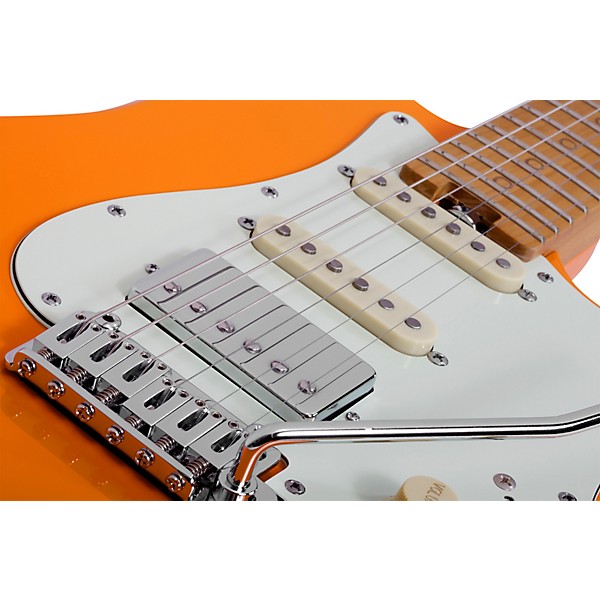 Schecter Guitar Research Nick Johnston Traditional H/S/S 6-String Electric Guitar Atomic Orange