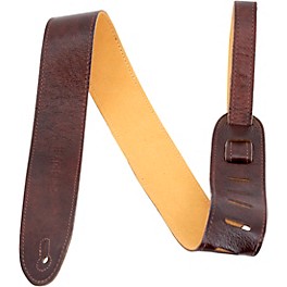 Martin 2" Suede Backed Leather Guitar Strap Dark Brown Dark Brown