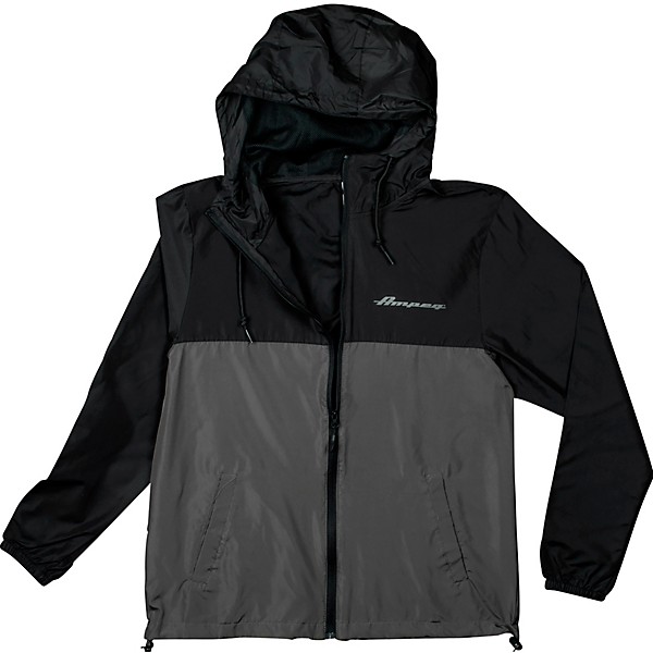 Ampeg Ampeg 2 Tone Windbreaker-Grey & Black Medium Black/Gray