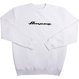 Ampeg Ampeg Lane Crew Neck Pullover- White Medium White Ampeg Ampeg Lane Crew Neck Pullover- White X Large White