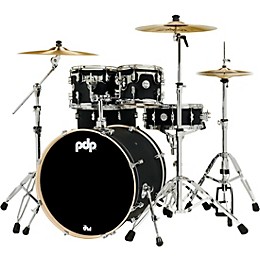 PDP by DW Concept Maple 5-Piece Shell Pack with Chrome Hardware Satin Black