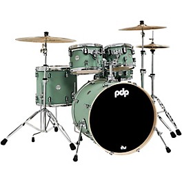 PDP by DW Concept Maple 5-Piece Shell Pack w... PDP by DW Concept Maple 5-Piece Shell Pack with Chrome Hardware Satin Seafoam