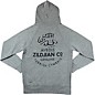 Zildjian Gray Zip Up Logo Hoodie XX Large Gray
