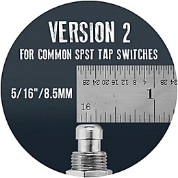 Barefoot Buttons V2 Standard Footswitch Cap Silver