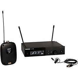 ... Shure SLXD14/DL4 Wireless System With SLXD1 Bodypack Transmitter, SLXD4 Receiver and DL4B Lavalier Microphone, Black Band H55