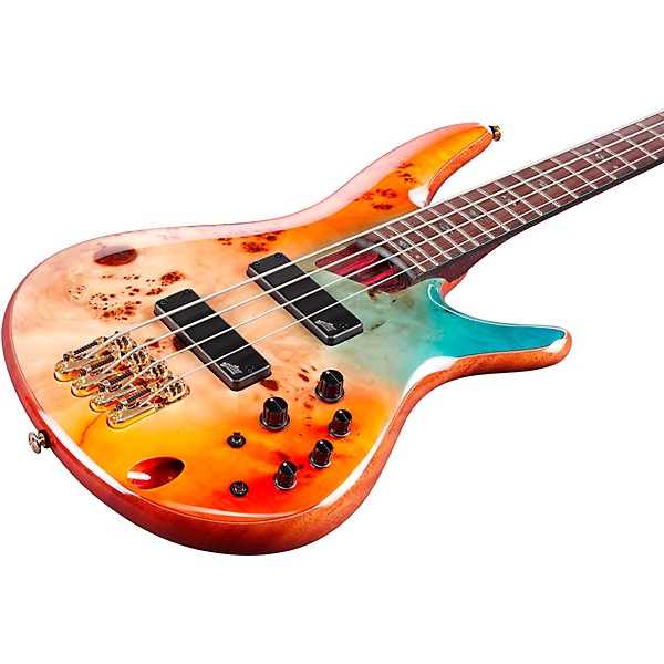 Ibanez Premium SR1600D 4-String Electric Bass Guitar Autumn Sunset Sky