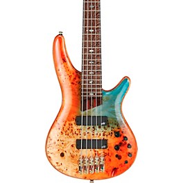 Blemished Ibanez Premium SR1605DW 5-String Electric Bass Guitar Level 2 Autumn Sunset Sky 197881196943