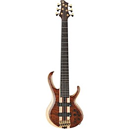 Ibanez Premium BTB1836 6-String Electric Bass Guitar Natural Shadow Low Gloss