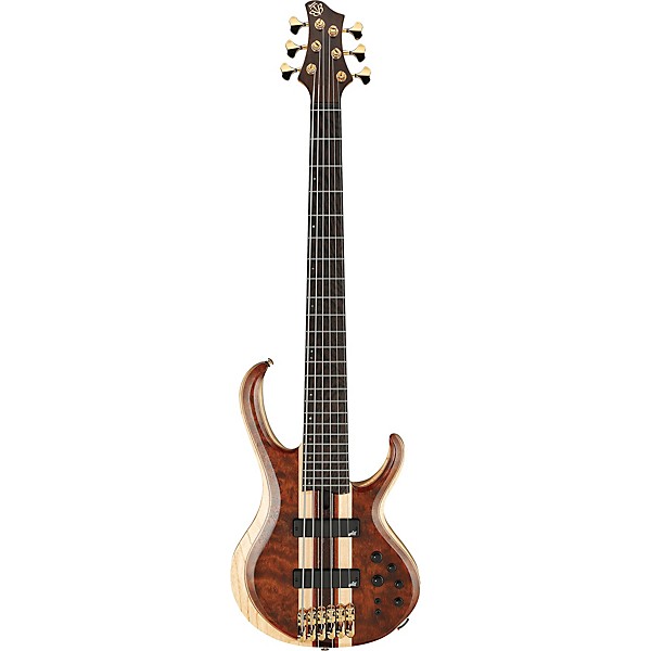 Ibanez Premium BTB1836 6-String Electric Bass Guitar Natural Shadow Low Gloss