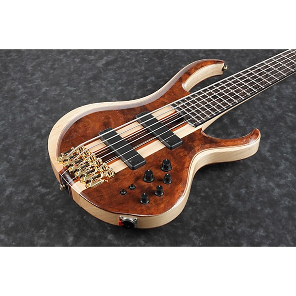 Ibanez Premium BTB1836 6-String Electric Bass Guitar Natural Shadow Low Gloss