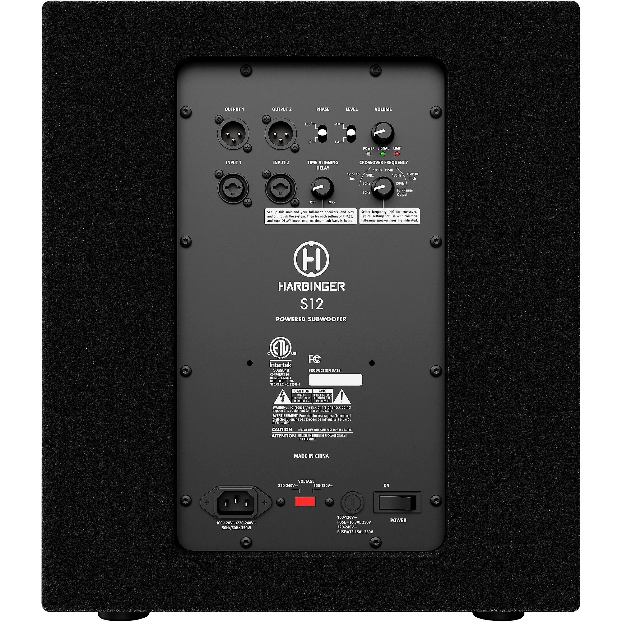 Subwoofer Compacto Alimentado con DSP Harbinger Chile Ubuy