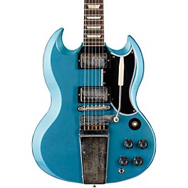 Gibson Custom Murphy Lab 1964 SG Standard Reissue With Maestro Ultra Light Aged Electric Guitar Pelham Blue