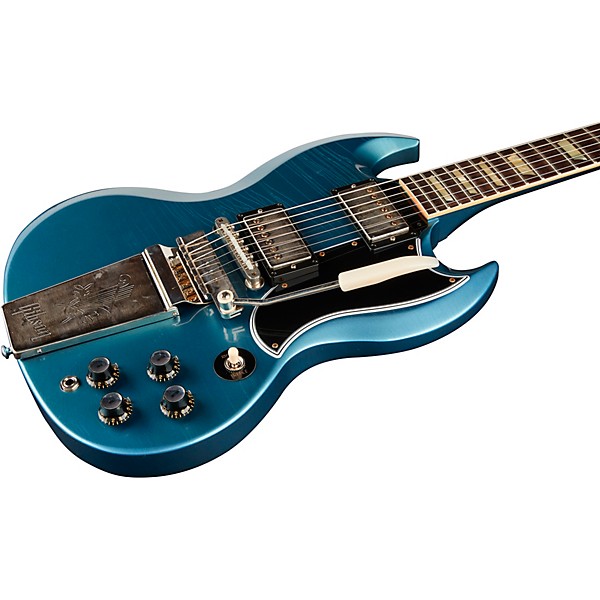Gibson Custom Murphy Lab 1964 SG Standard Reissue With Maestro Ultra Light Aged Electric Guitar Pelham Blue