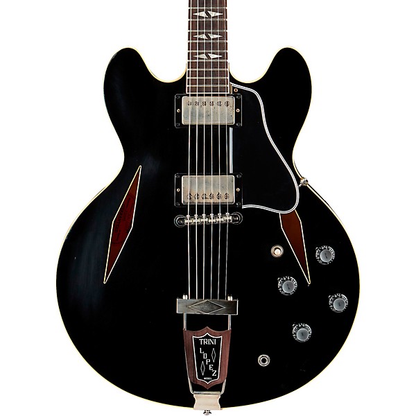 Gibson Custom 1964 Trini Lopez Standard Reissue Ultra-Light Aged Semi-Hollow Electric Guitar Ebony