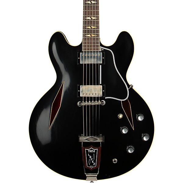 Gibson Custom 1964 Trini Lopez Standard Reissue Ultra-Light Aged Semi-Hollow Electric Guitar Ebony