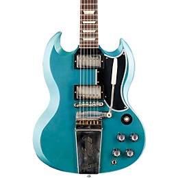 Gibson Custom Murphy Lab 1964 SG Standard Reissue With Maestro Vibrola Light Aged Electric Guitar Antique Pelham Blue