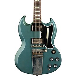 Gibson Custom Murphy Lab 1964 SG Standard Reissue With Maestro Vibrola Light Aged Electric Guitar Antique Pelham Blue