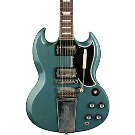 Gibson Custom Murphy Lab 1964 SG Standard Reissue With Maestro Vibrola Light Aged Electric Guitar Antique Pelham Blue