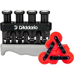 D'Addario Varigrip and FiddLink Bundle Hand Exerciser Combo Pack Black