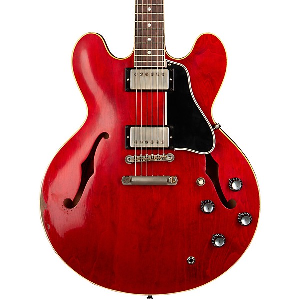 Gibson Custom Murphy Lab 1961 ES-335 Reissue Heavy Aged Semi-Hollow Electric Guitar Cherry