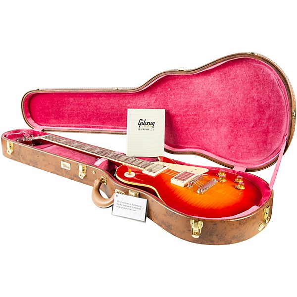 Gibson Custom Murphy Lab 1960 Les Paul Standard Reissue Ultra Light Aged Electric Guitar Wide Tomato Burst