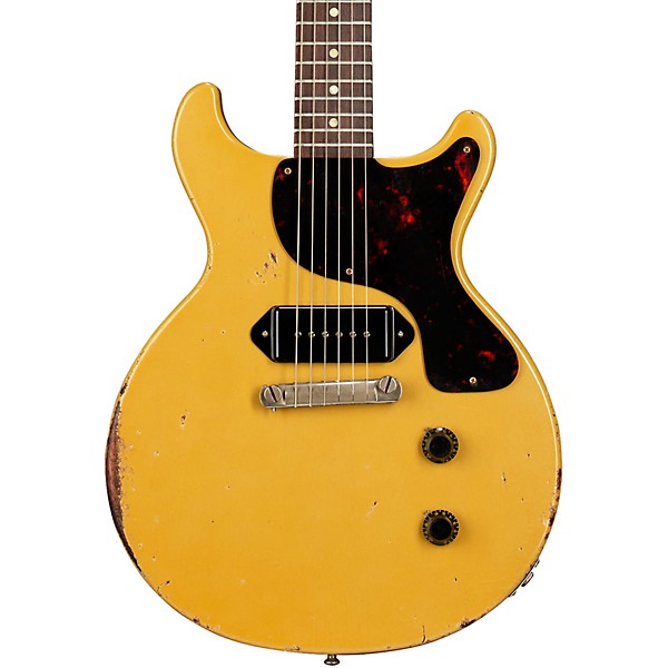 Gibson Custom Murphy Lab 1960 Les Paul Junior Double-Cut Reissue Ultra Heavy Aged Electric Guitar TV Yellow