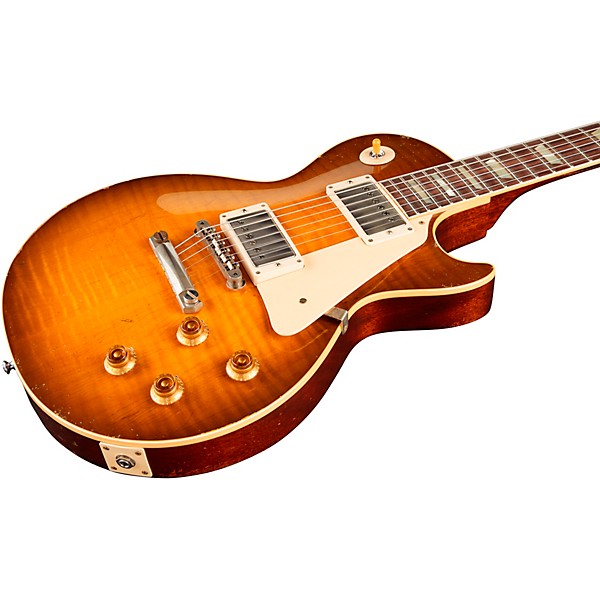 Gibson Custom Murphy Lab 1959 Les Paul Standard Reissue Heavy Aged Electric Guitar Golden Poppy Burst