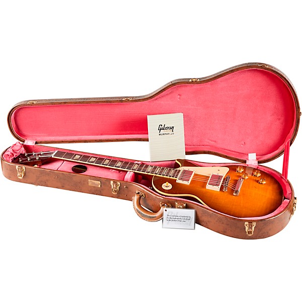 Gibson Custom Murphy Lab 1959 Les Paul Standard Reissue Heavy Aged Electric Guitar Golden Poppy Burst