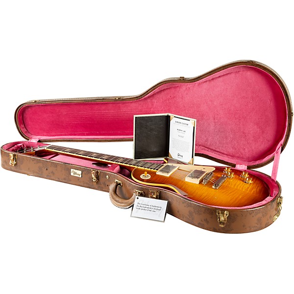 Gibson Custom Murphy Lab 1959 Les Paul Standard Reissue Heavy Aged Electric Guitar Golden Poppy Burst