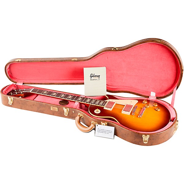 Gibson Custom Murphy Lab 1959 Les Paul Standard Reissue Light Aged Electric Guitar Cherry Teaburst