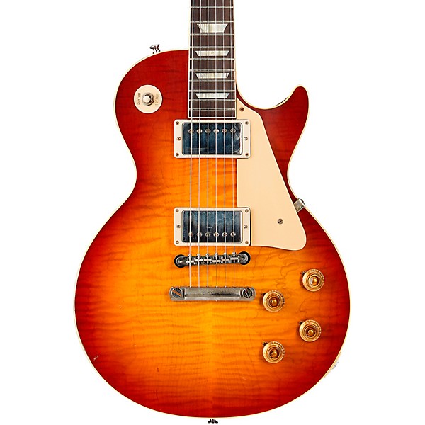 Gibson Custom Murphy Lab 1959 Les Paul Standard Reissue Light Aged Electric Guitar Cherry Teaburst