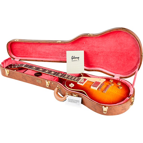 Gibson Custom Murphy Lab 1959 Les Paul Standard Reissue Light Aged Electric Guitar Cherry Teaburst