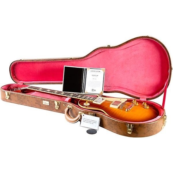 Gibson Custom Murphy Lab 1959 Les Paul Standard Reissue Light Aged Electric Guitar Cherry Teaburst