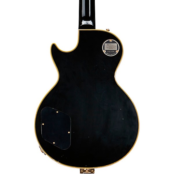 Gibson Custom Murphy Lab 1957 Les Paul Custom Reissue 3-Pickup Bigsby Light Aged Electric Guitar Ebony