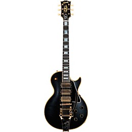 Gibson Custom Murphy Lab 1957 Les Paul Custom Reissue 3-Pickup Bigsby Light Aged Electric Guitar Ebony