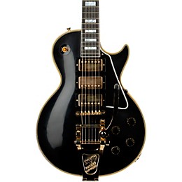 Gibson Custom Murphy Lab 1957 Les Paul Custom Reissue 3-Pickup Bigsby Light Aged Electric Guitar Ebony