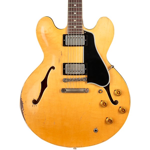 Gibson Custom Murphy Lab 1959 ES-335 Reissue Ultra Heavy Aged Semi-Hollow Electric Guitar Vintage Natural