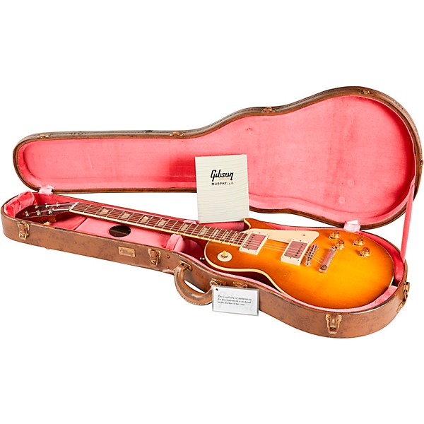 Gibson Custom Murphy Lab 1958 Les Paul Standard Reissue Heavy Aged Electric Guitar Lemon Burst