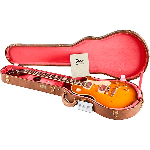 Gibson Custom Murphy Lab 1958 Les Paul Standard Reissue Heavy Aged Electric Guitar Lemon Burst