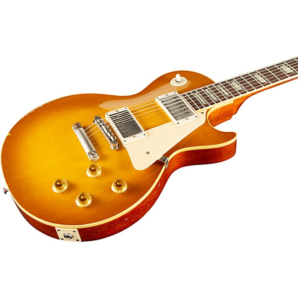 Gibson Custom Murphy Lab 1958 Les Paul Standard Reissue Heavy Aged Electric Guitar Lemon Burst