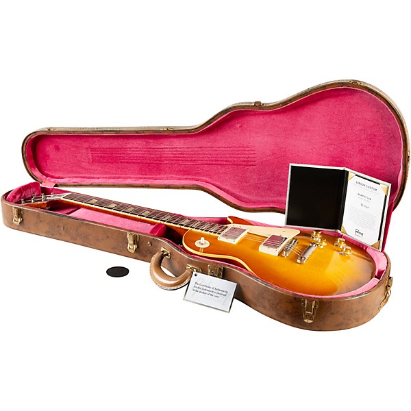 Gibson Custom Murphy Lab 1958 Les Paul Standard Reissue Heavy Aged Electric Guitar Lemon Burst