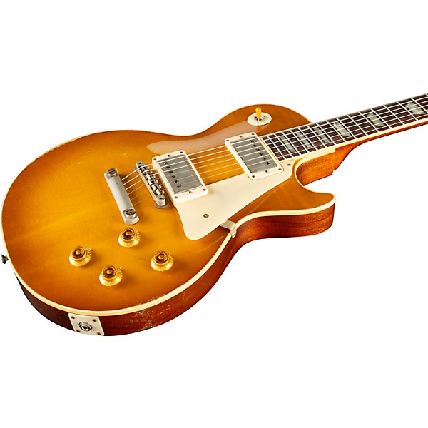 Gibson Custom Murphy Lab 1958 Les Paul Standard Reissue Heavy Aged Electric Guitar Lemon Burst