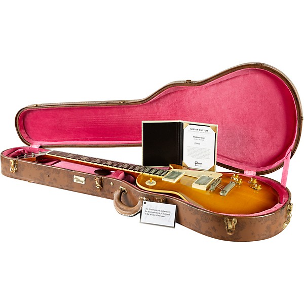 Gibson Custom Murphy Lab 1958 Les Paul Standard Reissue Heavy Aged Electric Guitar Lemon Burst