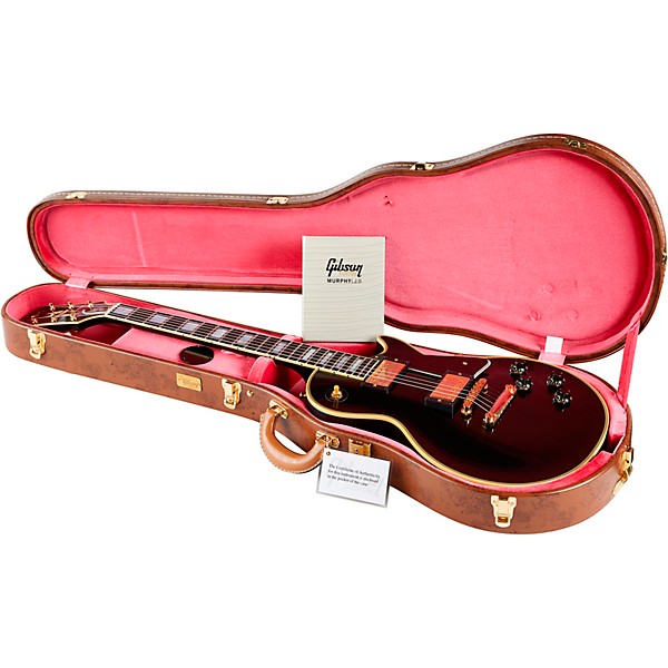 Gibson Custom Murphy Lab 1957 Les Paul Custom Reissue 2-Pickup Ultra Light Aged Electric Guitar Ebony