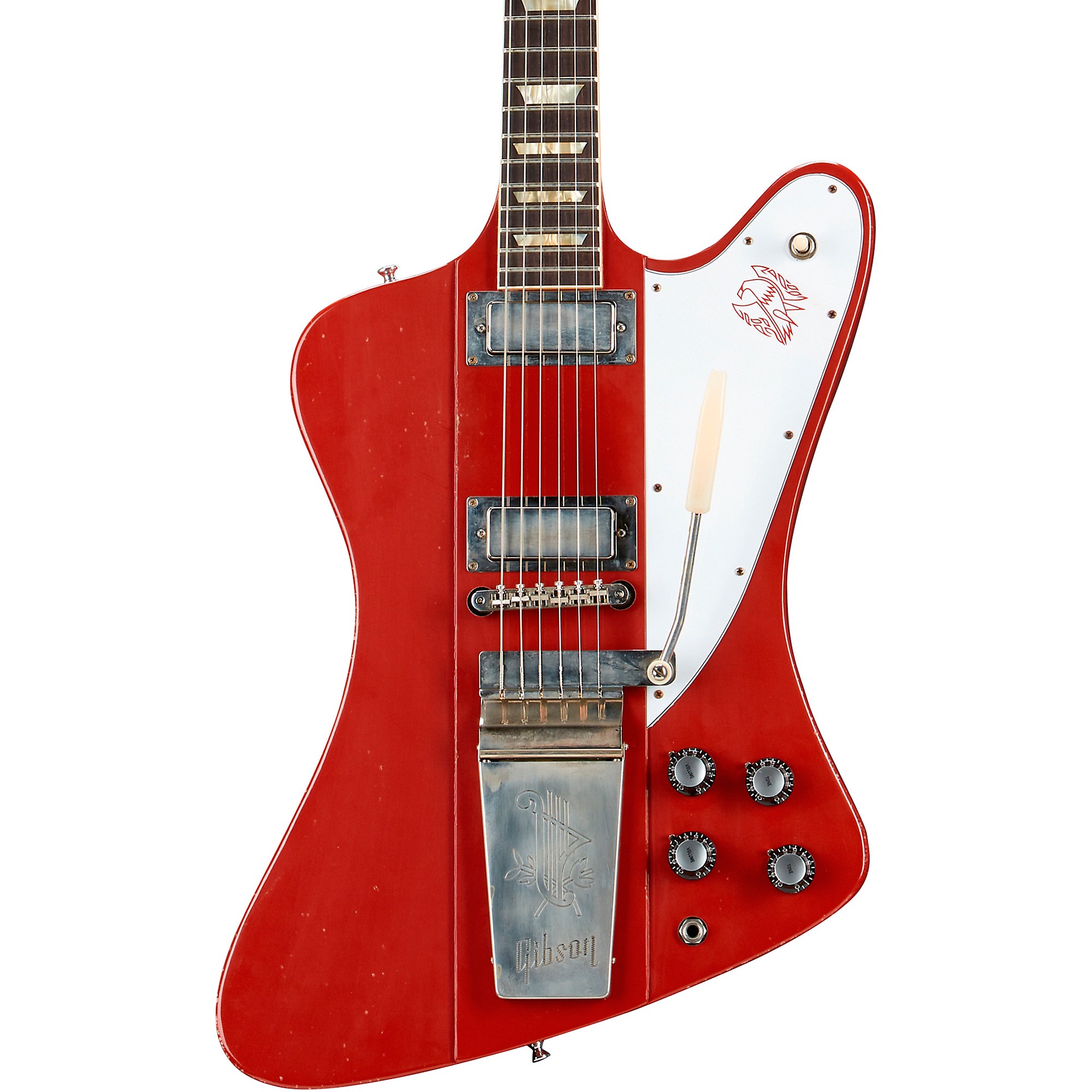 rulletrappe forholdet hø Gibson Custom Murphy Lab 1963 Firebird V With Maestro Vibrola Light Aged  Electric Guitar Cardinal Red | Guitar Center