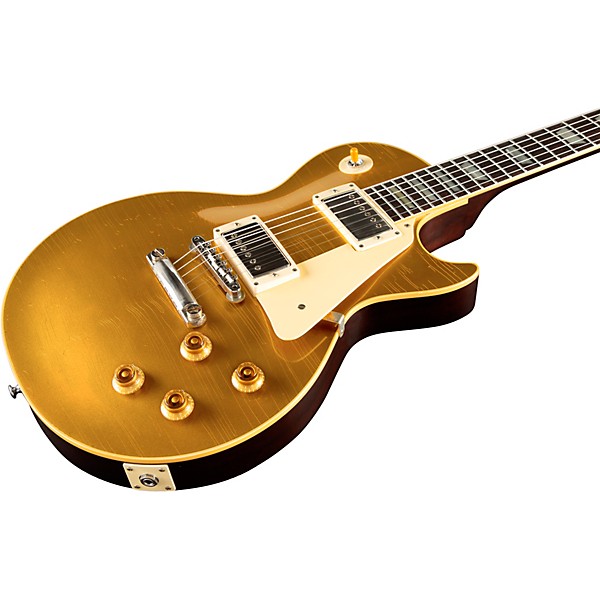 Gibson Custom Murphy Lab 1957 Les Paul Goldtop Darkback Reissue Light Aged Electric Guitar Double Gold